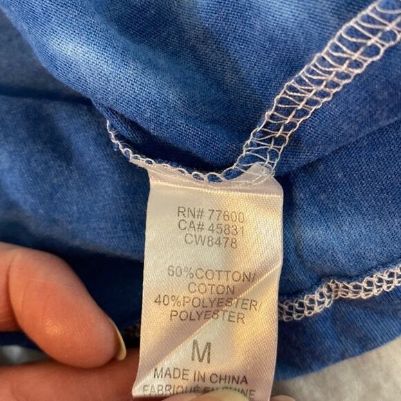 NWT Chaser Rebel Rebel David Bowie Blue Tie Dye T-Shirt Size Medium - Picture 5 of 9